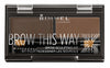 RIMMEL LONDON BROW THIS WAY EYEBROW SCULPTING KIT, DARK BROWN