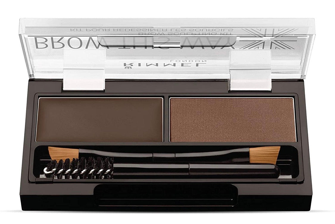 Rimmel London Brow This Way Eyebrow Sculpting Kit, Dark Brown - BeautifulCompilations